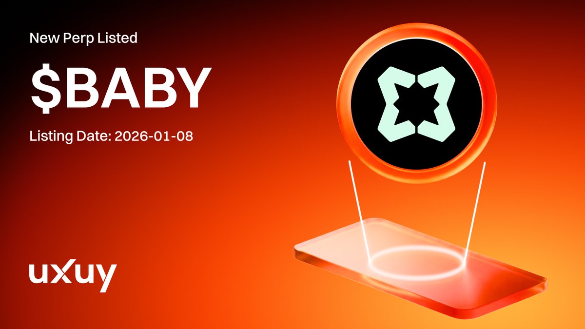 🚀 New Perp Listed: $BABY $BABY powers the @babylonlabs_io protocol,  enabling native BTC to be used as trustless collateral without leaving the  Bitcoin network — a key step in the BTCFi stack.