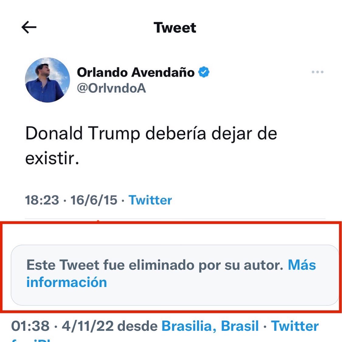 Eduardo_Bittar's tweet photo. 🫵🏼 @RichardGrenell the person you are replying to, @OrlvndoA, in 2015 literally published: “Donald Trump should cease to exist.” and later wrote: “Trump’s stupidity seems to have cost him dearly; as it should.”

These are not journalistic analyses: they are extreme and dangerous expressions that reveal a deep hostility toward President @realDonaldTrump / @POTUS.

Avendaño now tries to present himself as a serious analyst, but his own public record shows a pattern of false narratives. A propagandist for the left-wing progressive wing of María Corina Machado, who has done nothing but sell FAKE NEWS that Venezuelans aligned with President Trump now call THE SMOKE SELLERS.

Facts matter.