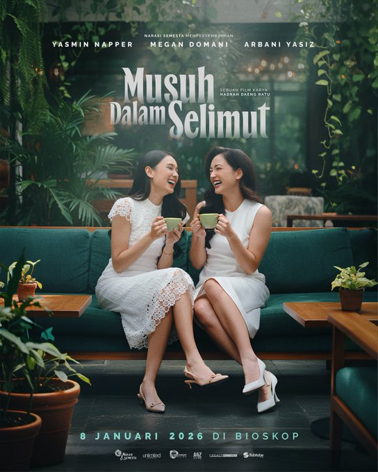 Ada 4 Film Indonesia yg tayang di bioskop mulai hari ini:
1. Malam 3 Yasinan (Dir: Yannie Sukarya Cast: Shalom Razade, Wulan Guritno, Baim Wong)
2. Musuh dalam Selimut (Dir: Hadrah Daeng Ratu Cast: Yasmin Napper, Arbani Yasiz, Megan Domani)

(1/2)