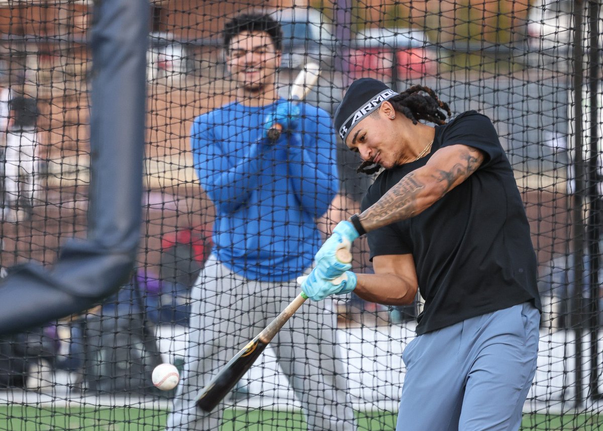 Great having CBC Baseball alums Nazzan Zanetello (Red Sox) and Eric Loomis (Rangers), along with a couple other minor league prospects, at Mike Shannon Stadium today getting in some work of their own with the current Cadets.