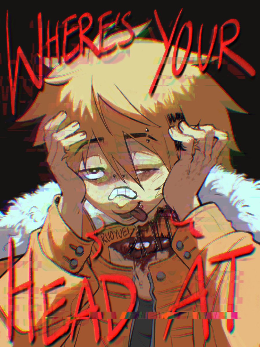 ruoyuei's tweet image. the concept of kenny yanking his head off as a cool party trick #sptwt #spkenny