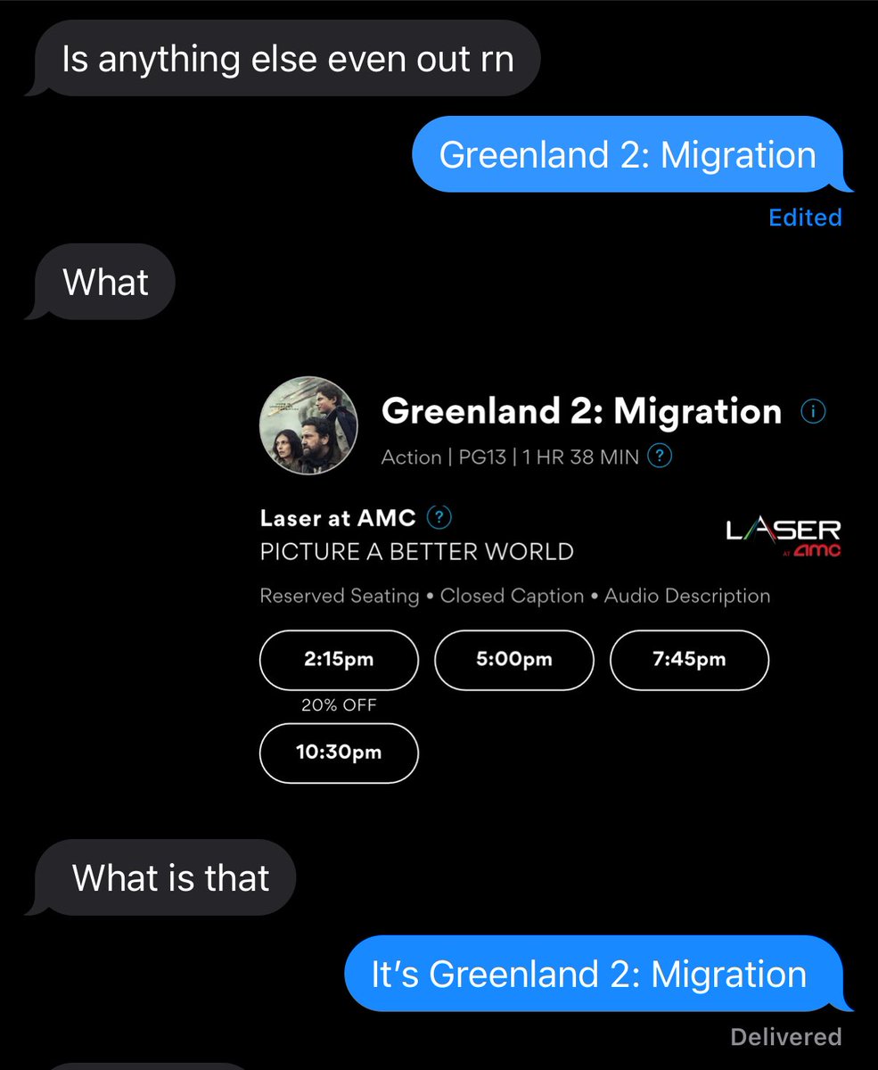 LiamFennessy_'s tweet photo. Greenland 2: Migration fever is sweeping the nation https://t.co/NqEq3KaMKM