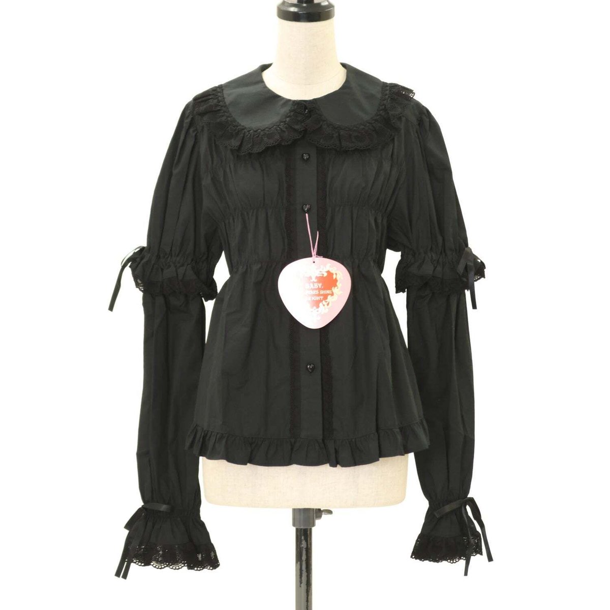 の*】様 袖取り外しベビードールブラウス 黒 ꒰ঌ ⋆.˚⟡ ࣪ ˖ 新着アイテム˖ ࣪ ⟡˚.⋆꒰ঌ ブラウス多数入荷しま