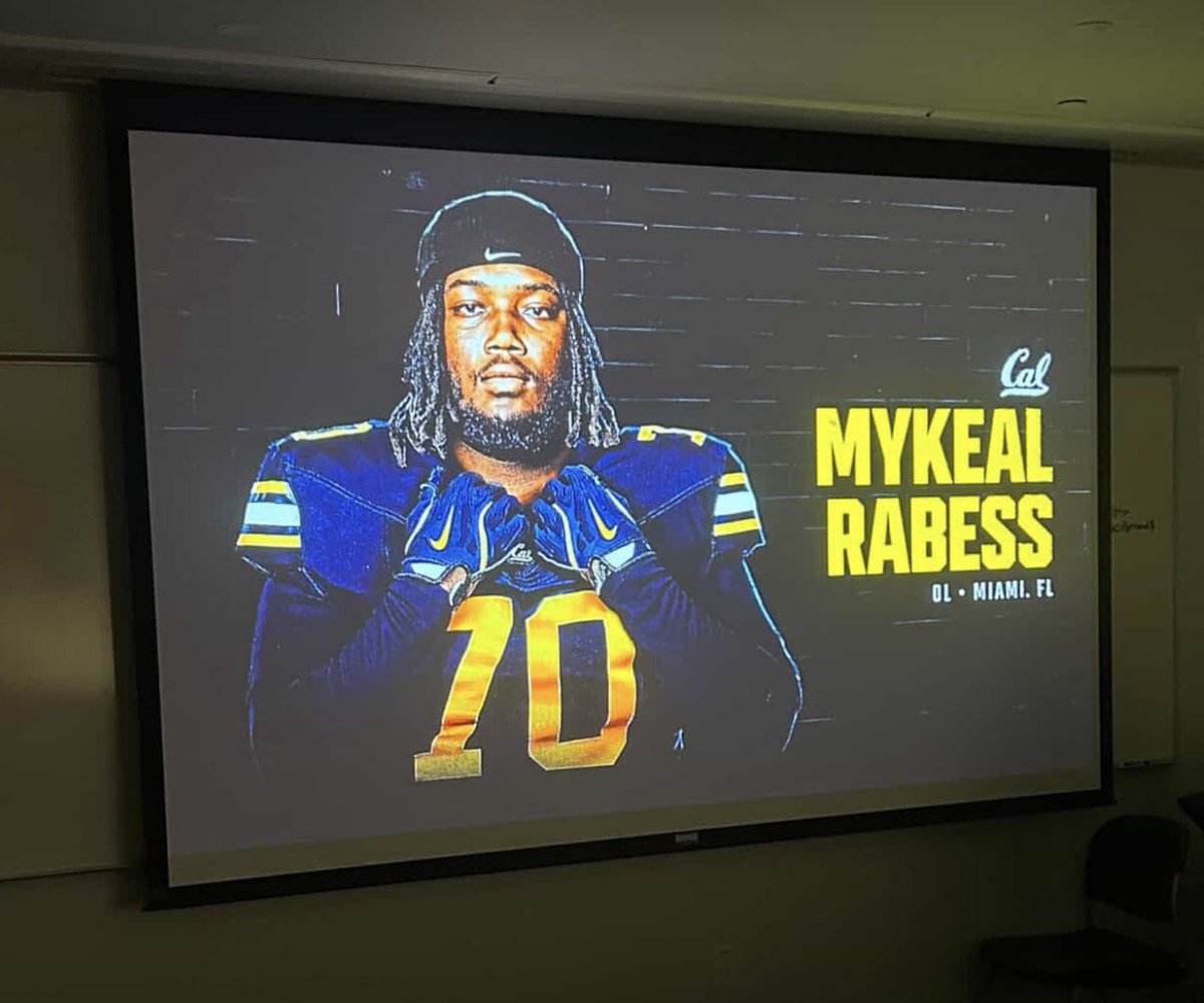 Cal adds FIU OL Mykeal Rabess via the portal, per <a href="/PeteNakos/">Pete Nakos</a>. 

6’8” 320 lbs played in 8 games and didn’t allow a pressure in 32 pass-blocker reps

Cal has added two tackles and both are over 6’6” 👀
