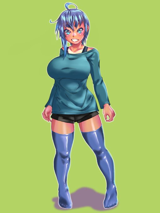 #性癖七草粥 ショートボーイッシュ 太眉 トランジスタグラマー 安産型 競泳水着 日焼け跡(競泳水着型) ニーソ 陰毛 あれ8つある? これじゃ七草粥じゃなくて八宝菜やないか～い