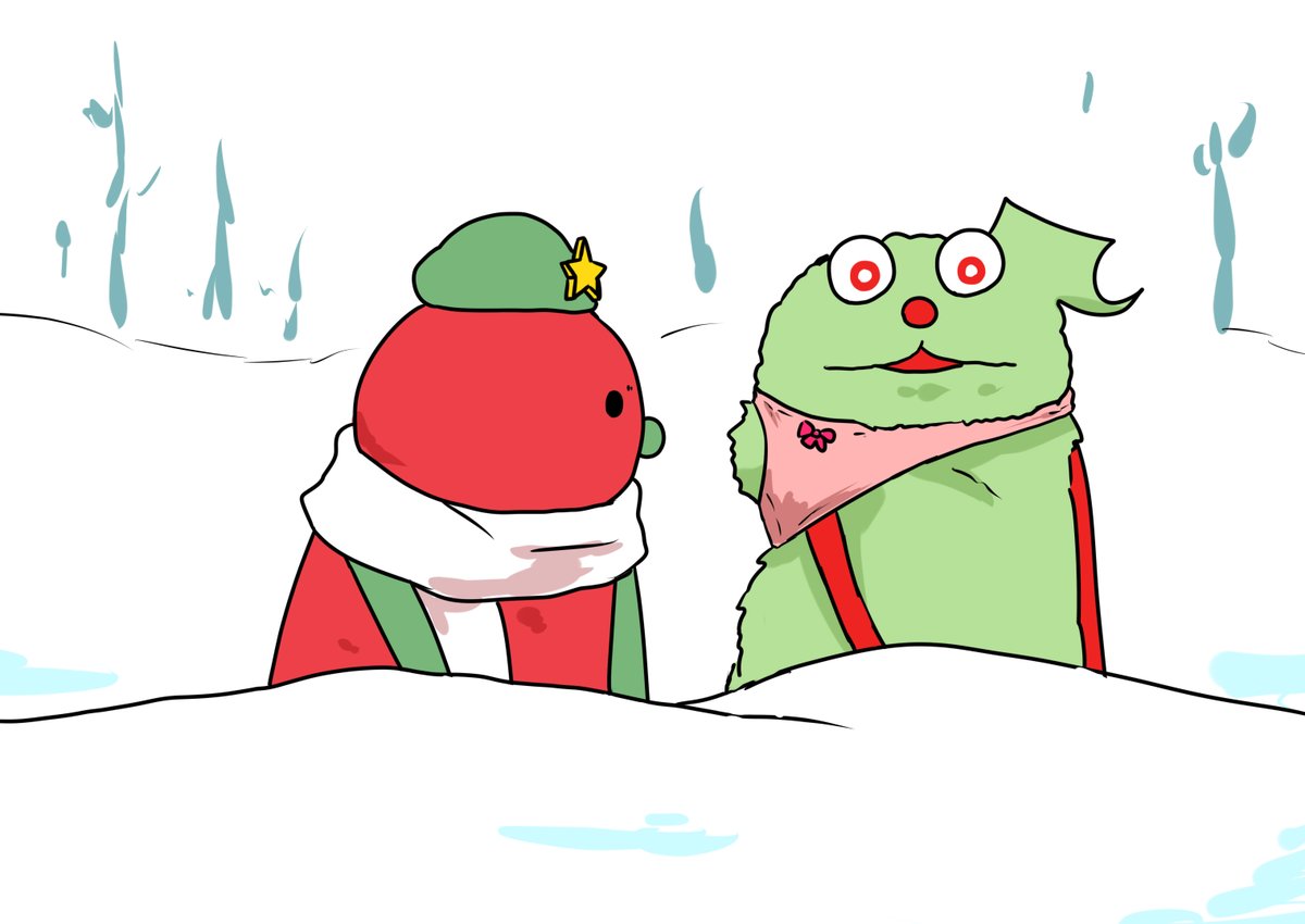 おにゅーのマフラーを披露するパンツスンスン 