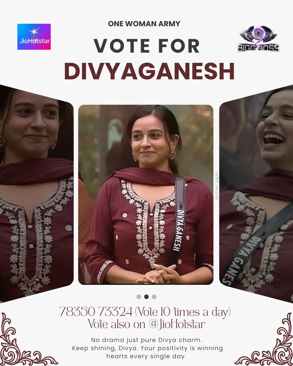 JD_ArchanaArmy's tweet photo. #Divya
#VoteForDivya💯 https://t.co/2SQsIn3DRr
