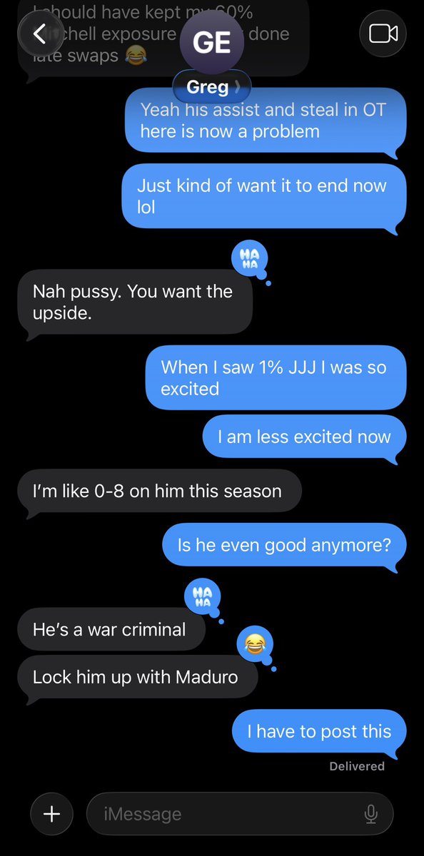 EricLindquist's tweet image. If you’re gonna have a miserable, nauseating sweat in the $8, at least do it with @gehrenbergdfs, his JJJ analysis made my night 😂🤣