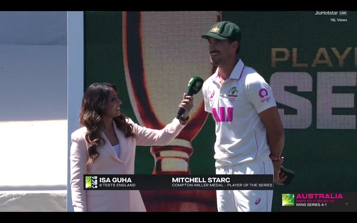 - Player of the series vs ENG in ENG
- Player of the series vs ENG in AUS

STARC HAS ACHIEVED GREATNESS IN ASHES HISTORY 🥇