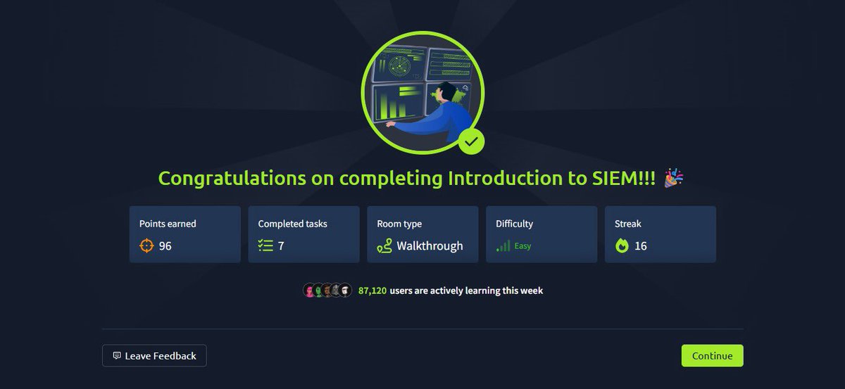 Cyber_Yems's tweet photo. Day 3/100 of 100 days of cybersecurity

I completed Introduction to EDR and SIEM. Learn the fundamentals of EDR and SIEM, including their features and how they work. via @tryhackme.
#BlueTeamer #100DaysOfCyberSecurity 
@ireteeh @jay_hunts @cyberjeremiah @TemitopeSobulo https://t.co/EwrTkgbgkc