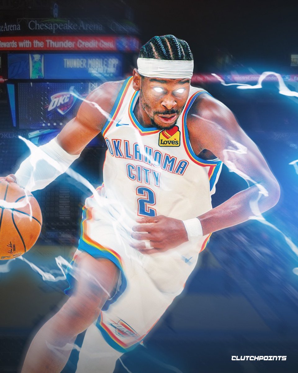 ClutchPoints's tweet image. Shai Gilgeous-Alexander comes through for the Thunder as they snap a 2-game losing streak with an OT win over the Jazz ⛈

46 points (32 in 2nd half/OT)
6 rebounds
6 assists

14-of-26 FG
17-of-19 FT