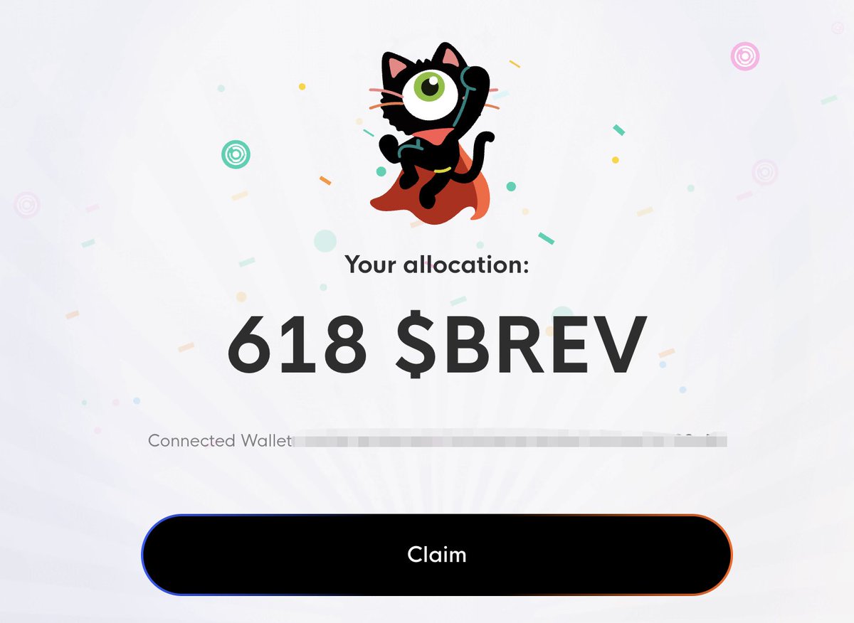 之前挖过Linea的地址，应该都有 Brevis $BREV 的空投，因为Linea的挖矿活动就是通过Brevis做的，大家可以去检查一下，一顿大号猪脚饭。

有些做过DeFi的地址也有，但不知道什么规则，但Linea这个相关地址一定是有。