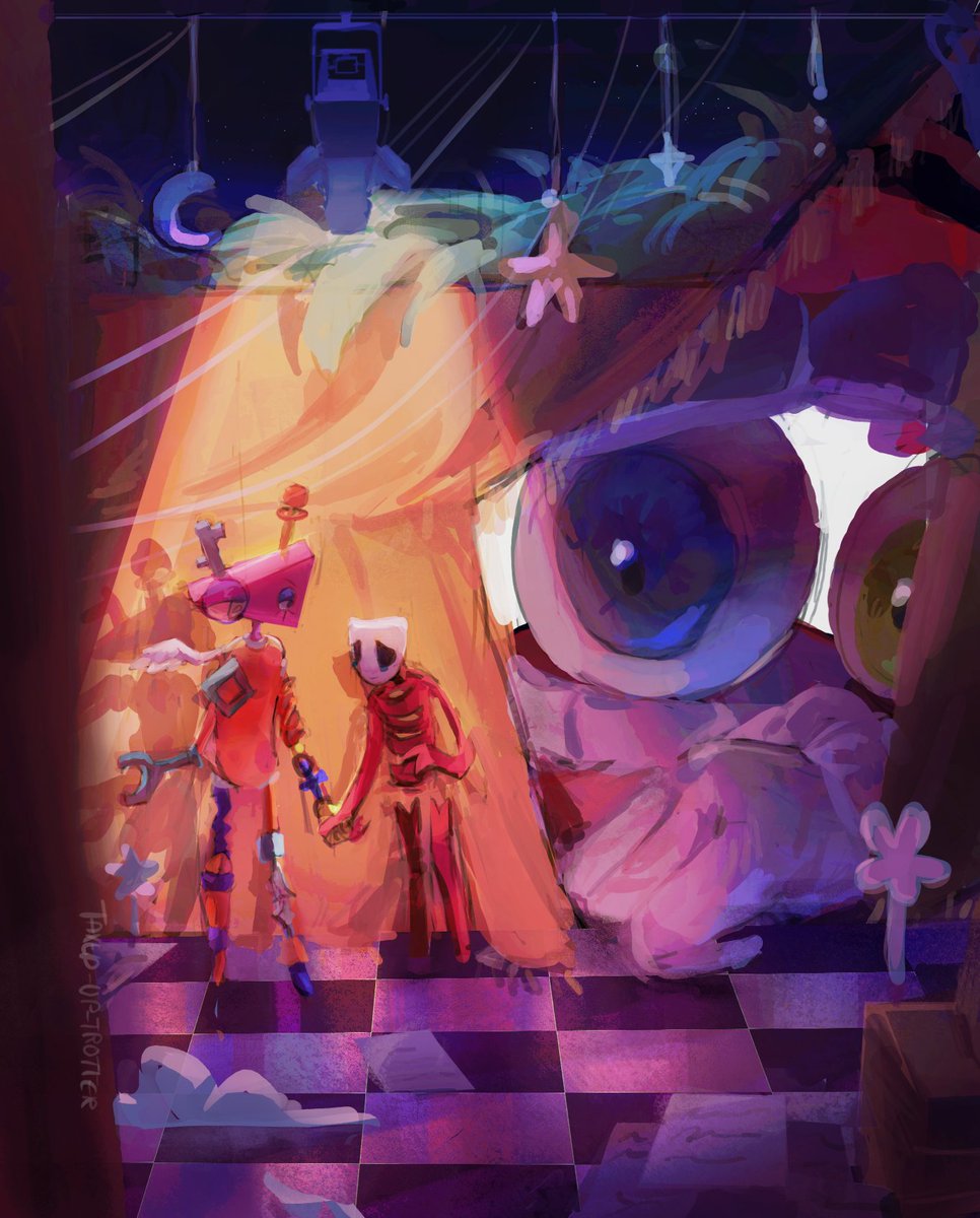 Taxeduptrotter's tweet photo. "Everything we felt - it was all real"

#TheAmazingDigitalCircus #abstragedy #Caine https://t.co/pNYWYwPg0T