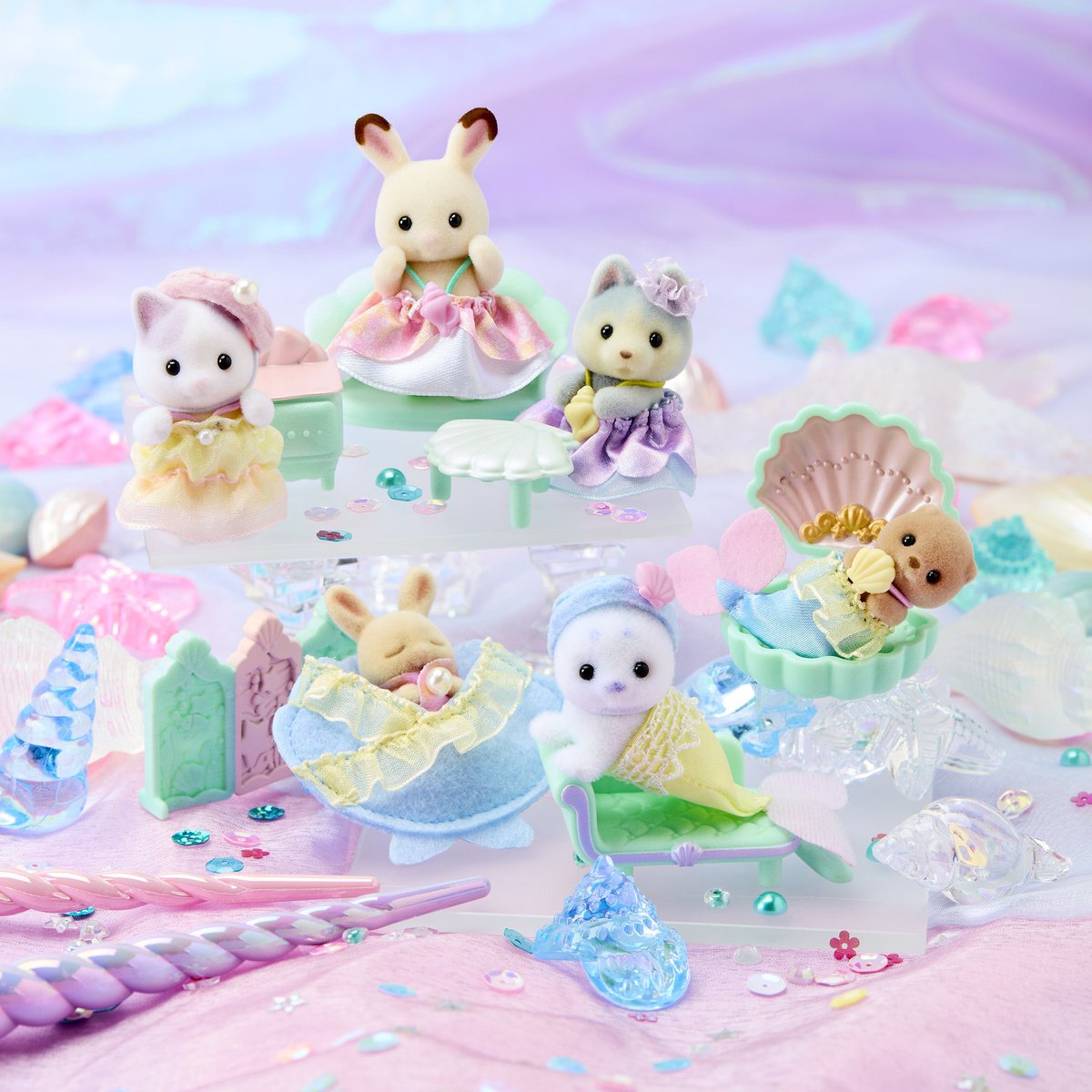 OPEN PRE ORDER - Sylfanian families

Baby Furniture Collection Yumeiro Mermaid Pack 

💸144k
✅bersih JP
✅GO line
📍jakut