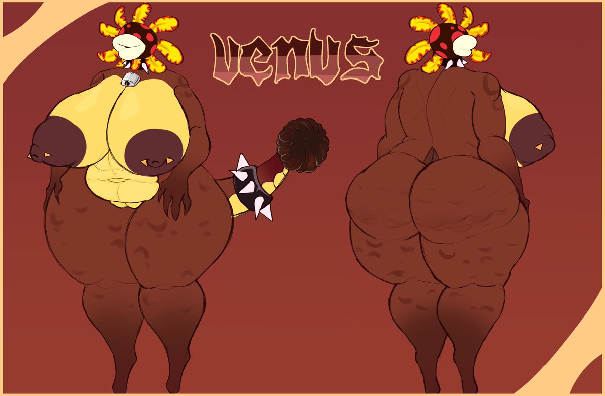 SunInverted's tweet image. fiery dino plant oc