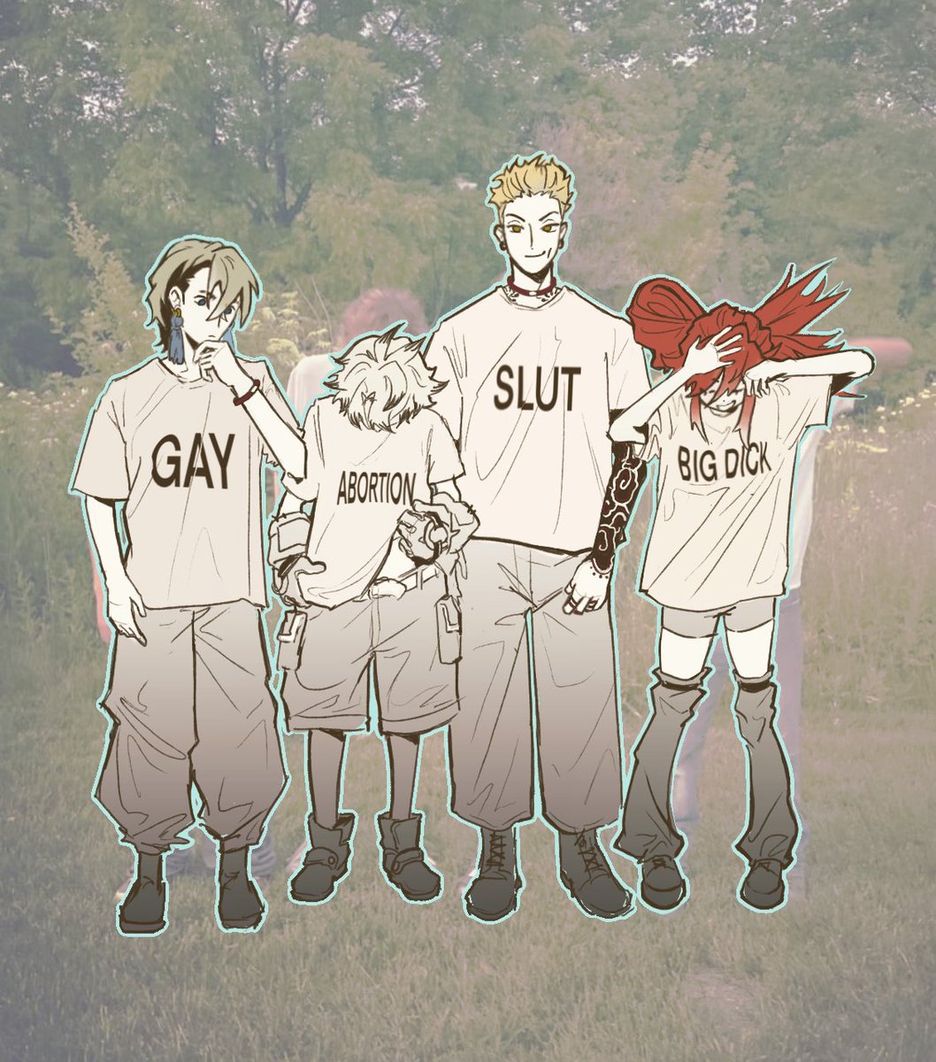 kazuriae's tweet image. team akuta with these shirts #GACHIAKUTA