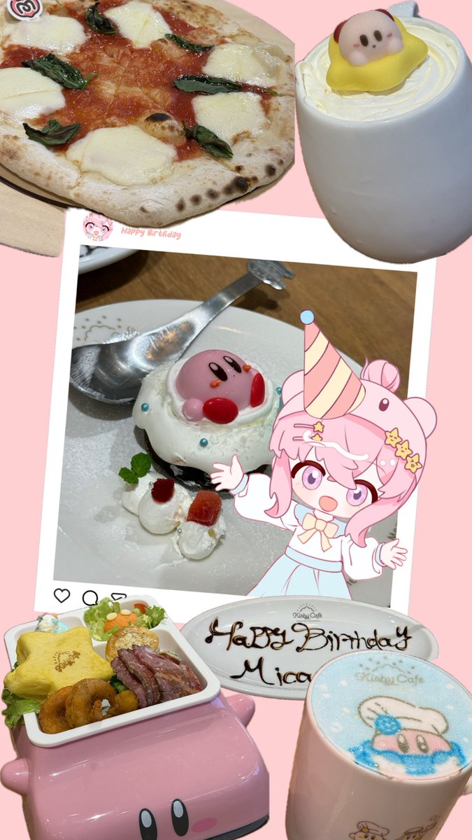 Forgot to post this art yesterday on my birthday but here it is!
IM 24 NOW OLDGEEE 👵🏽

In 6 more hours I’ll be live on twitch🟣for a birthday stream with hand cam for unboxing haul,storytelling and gaming!

this little Kirby pink lady has missed you guys so come by later okie?