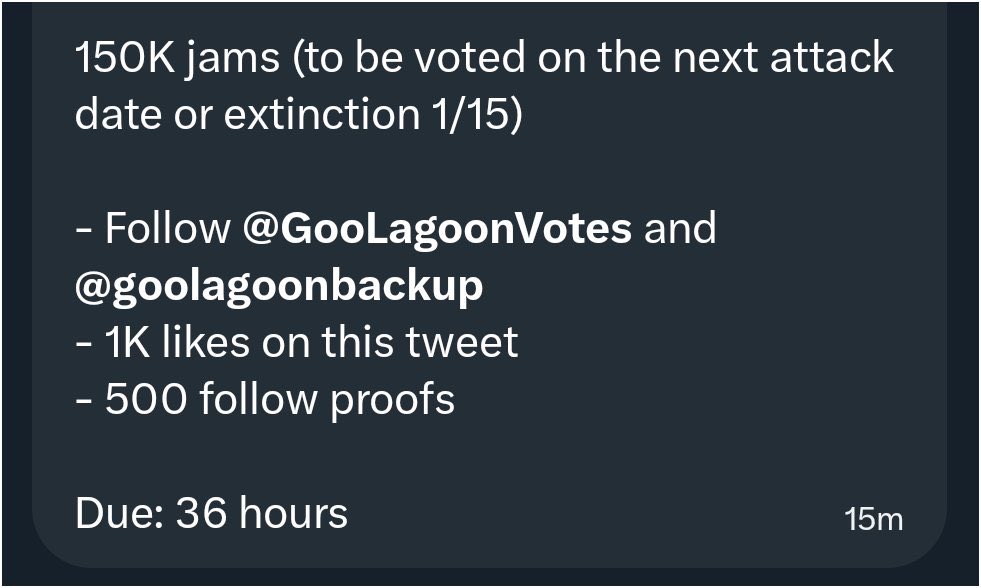 LHSGlobalTeam's tweet image. UPICK RT DEAL FOR #HEESEUNG

150K jams (to be voted on the next attack date or extinction 1/15)

- Follow @GooLagoonVotes and @goolagoonbackup 
- 1K likes on this tweet
- 500 follow proofs

Due: 36 hours

OUR CHOICE IS HEESEUNG
#GlobalChoiceHEESEUNG
#ENHYPEN_HEESEUNG…
