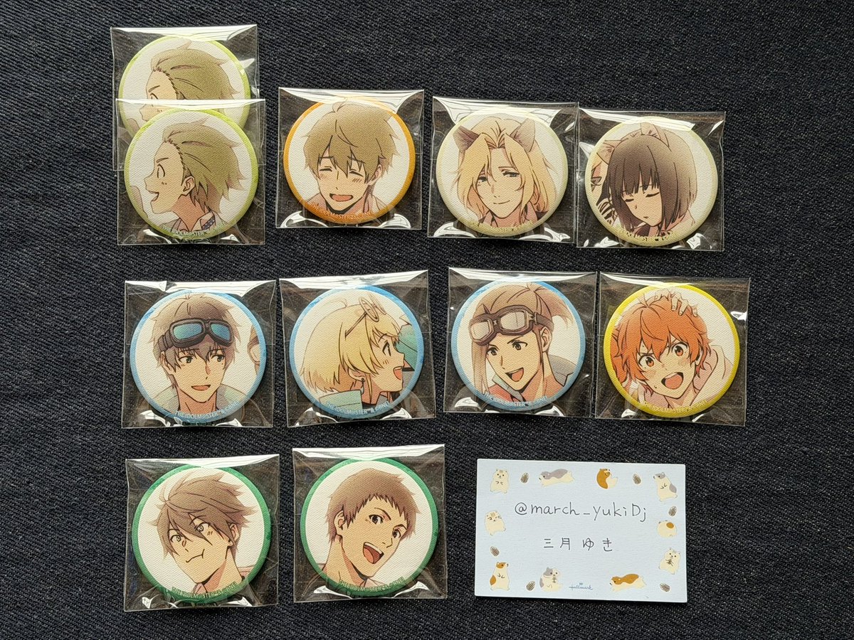 SideM 思い出 缶バッジ 翼 交換】SideM あの時の思い出 キャンバス風缶バッジ 譲：翔太2 翼 圭 麗