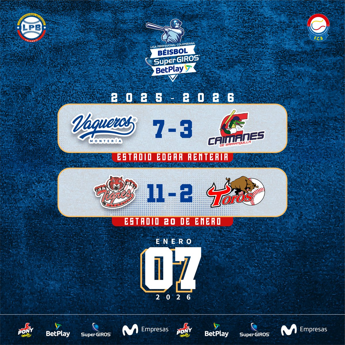 Liga Profesional de Béisbol Colombiano tweet media