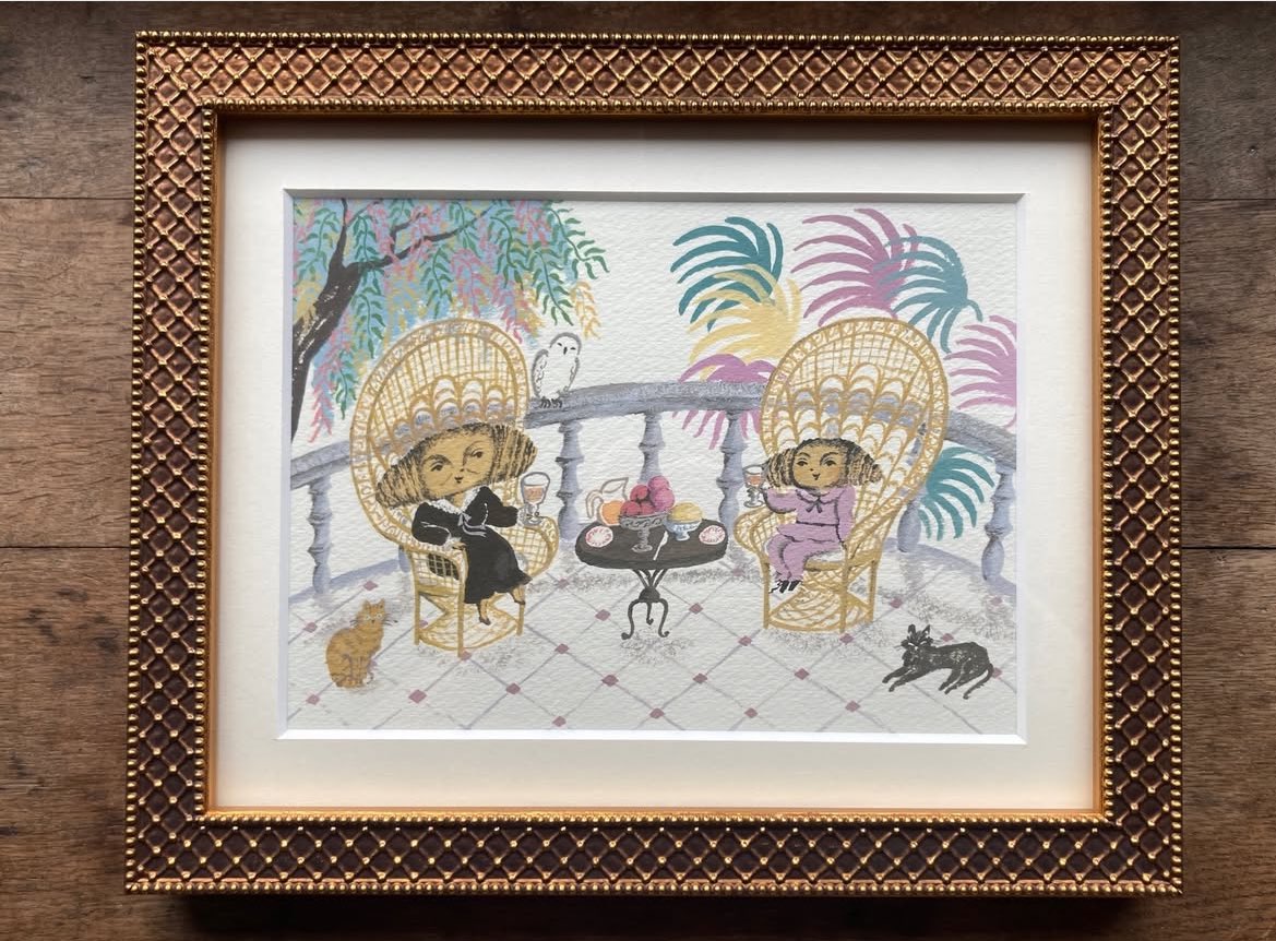 はくとん様❤️おまとめ専用ページです。11/10まで♡ 桃源郷通販は11日まで。 今ある原画はこちらの四点です。 どうぞ