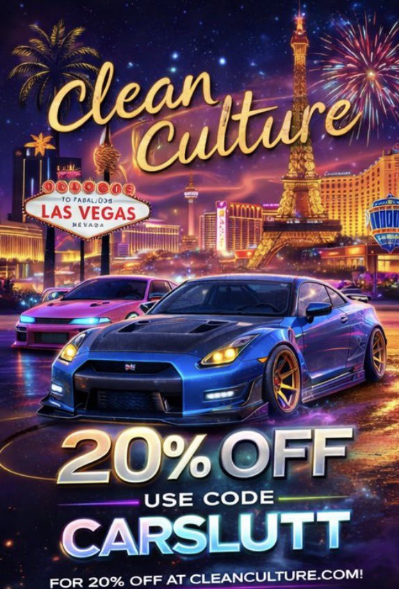 CarSlutt's tweet image. 🔥 20% OFF Clean Culture 🔥
Use code CARSLUTT at checkout
Stay fresh. Save money. 💨✨