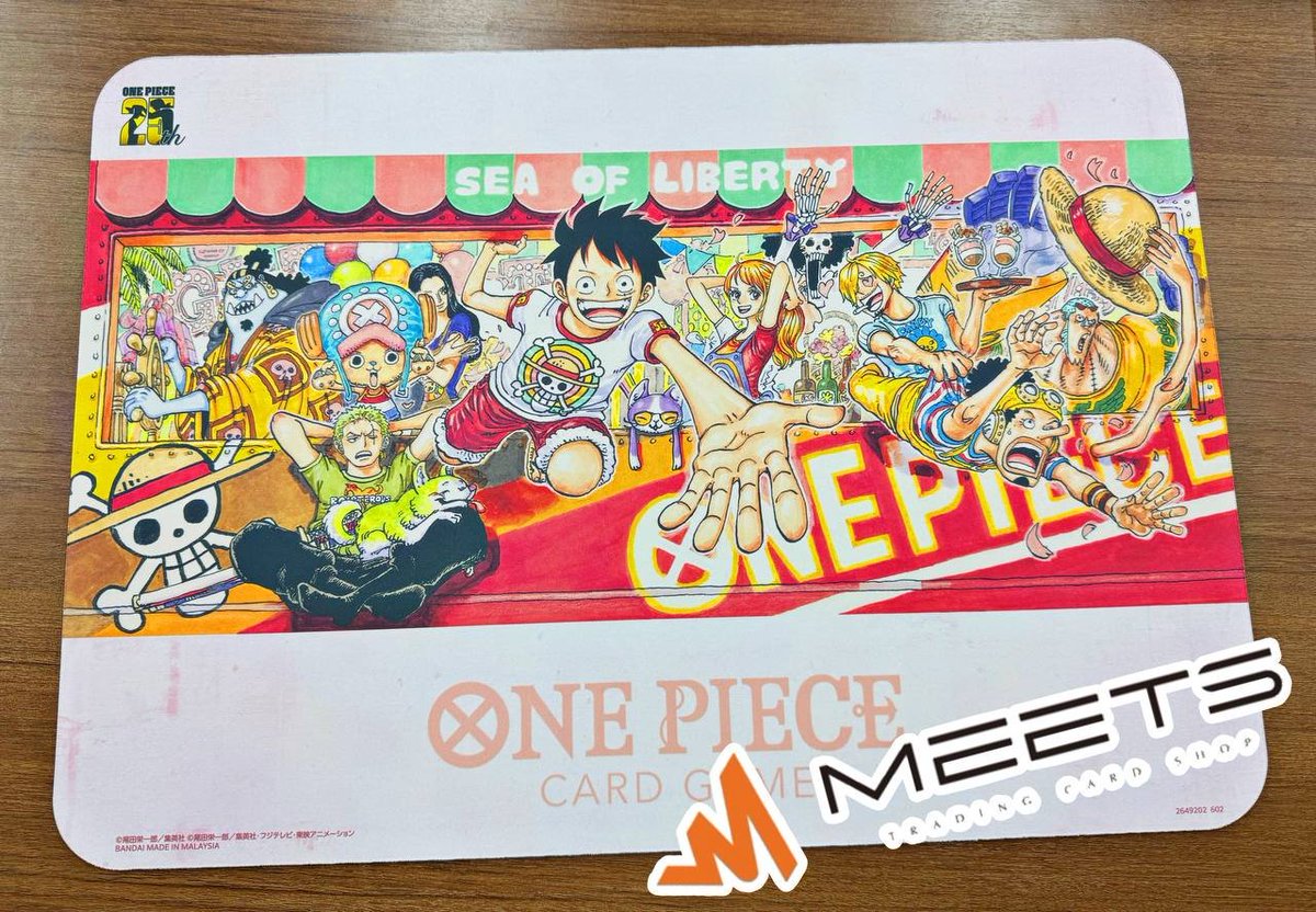 ★【未開封】ONE PIECE 特製プレイマット 25周年エディション ワンピースカード販売情報📣‧º·˚ 🏴‍☠️ 特製プレイマット25周年