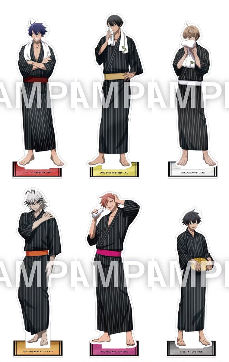 GK Storeにて予約開始！ 桃源暗鬼×極楽湯・RAKU SPA アクリルスタンド