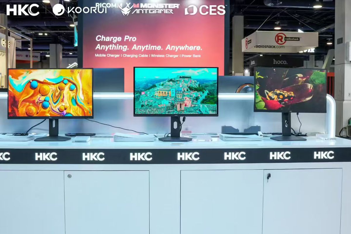 HkcMonitor's tweet photo. 📢HKC x #CES2026:  
🌟Where visual innovation meets real experience

💥Star products: RGB-MiniLED &amp; QD-OLED monitors 
📍Booth 30739 (Jan 6-9, LVCC) 
🙌For gamers, designers, and tech lovers

🎁Visit to unlock special perks!    
#HKC_CES2026 #HKC #DisplayTech https://t.co/n0RRvqGy3A