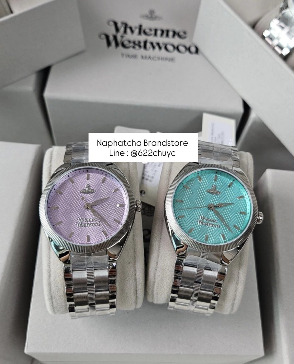 Npc_Brandstore's tweet photo. ✨ พร้อมส่ง 2 สีค่ะ ✨ นาฬิกา Vivienne Westwood รุ่น The Mews
🩵💜 รุ่นนี้ฮิตมากๆเลยค่ะ รุ่นคลาสสิคของแบรนด์
นำมาใส่เมื่อไหร่ไม่มีเอ้าท์แน่นอนค่ะ 🥰

Size Case : 37mm.
Color : Silver~Blue / Silver~Purple 
อุปกรณ์ครบ + รับประกัน 2 ปีเต็มค่ะ

🔥 เซลล์ 7,990.- ส่งฟรี ~ แมสได้ค่ะ 🔥 https://t.co/fN4CwUm8Xf