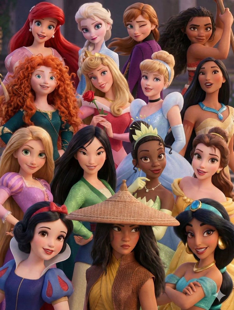 Una película animada de Disney sobre las princesas y con este tipo de animación podría salvarme…y al estudio también btw 💕👑