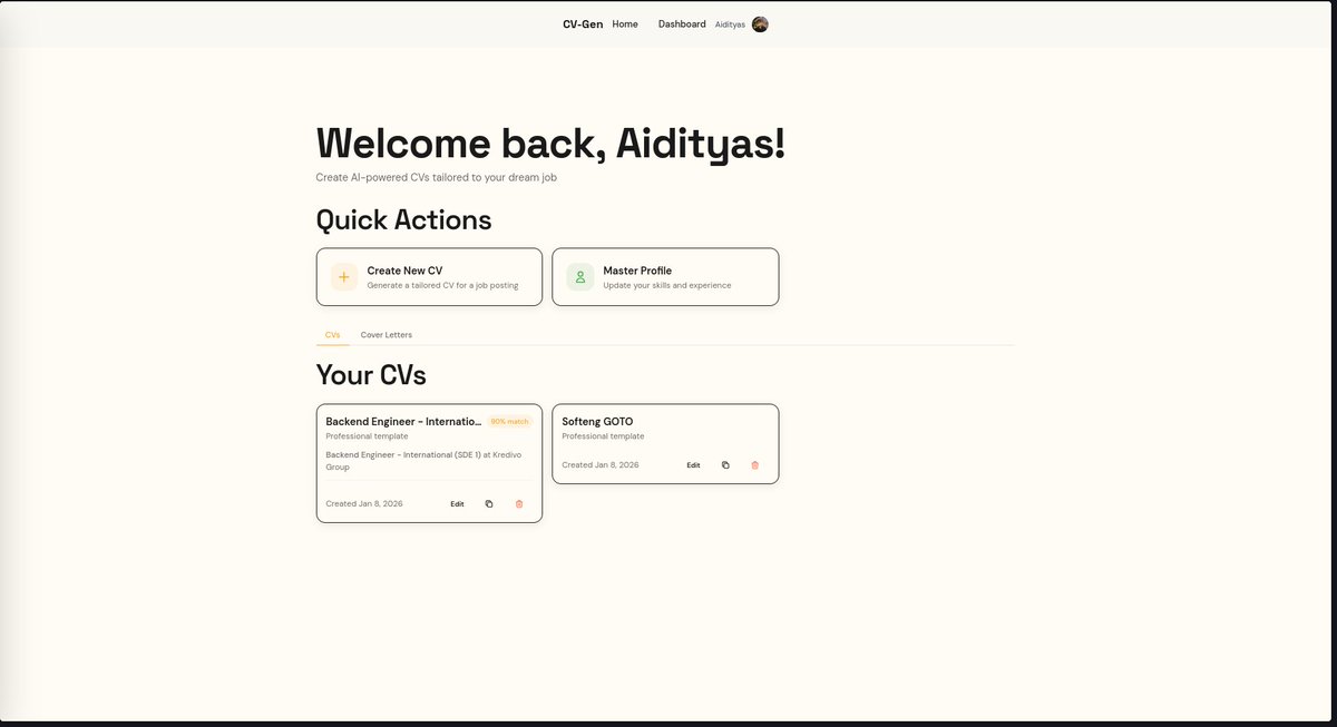 AAidityas's tweet image. Biasanya kalau mau CV standout, dibuat personalized ke setiap company yang kita pengen daftar, tapi untuk bikin CV personalized untuk setiap perusahaan itu sangat makan waktu. So I create the tools for this, you can access it for free: cv.aidityas.me