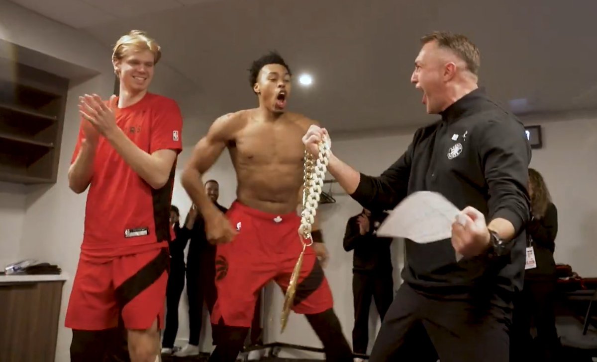 vivekmjacob's tweet image. The way Scottie's been waiting for this moment with Darko 😂😭