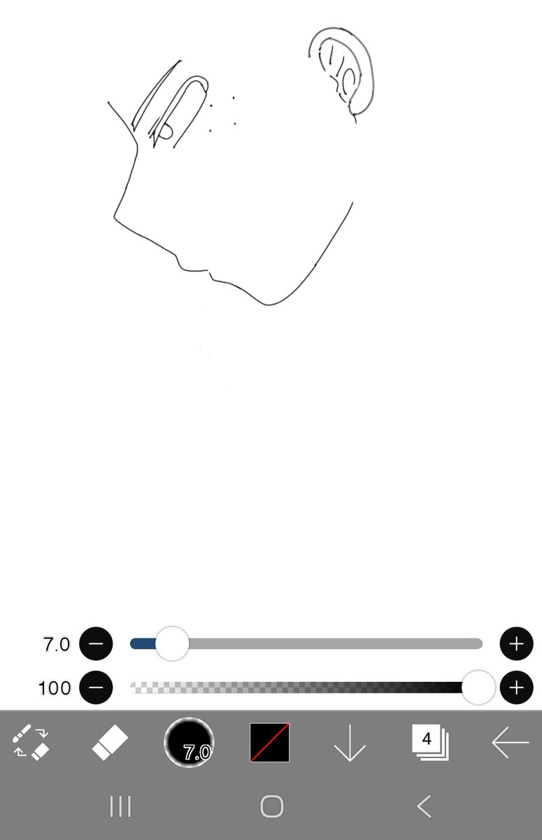 前より横顔描けるようになったかも！(自画自賛)