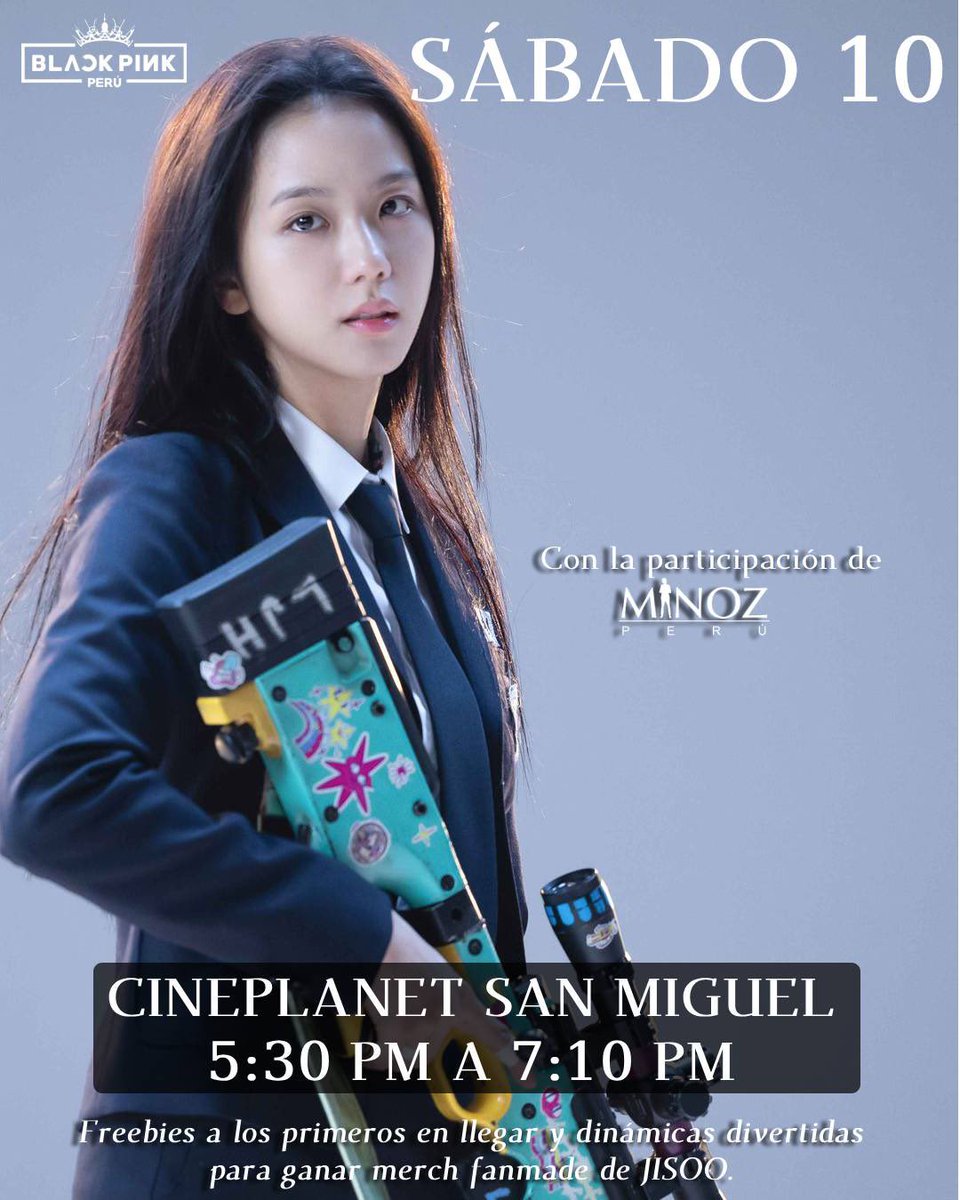 ✨ JISOO EN LECTOR OMNISCIENTE: LA PROFECÍA ✨

Blinks, les anunciamos que mañana JUEVES 8 y el SÁBADO 10 estaremos haciendo activaciones en diferentes salas. 🎊

Compren sus entradas y sean parte de las dinámicas que tenemos preparadas para ustedes. 

¡LOS ESPERAMOS! 🖤🩷