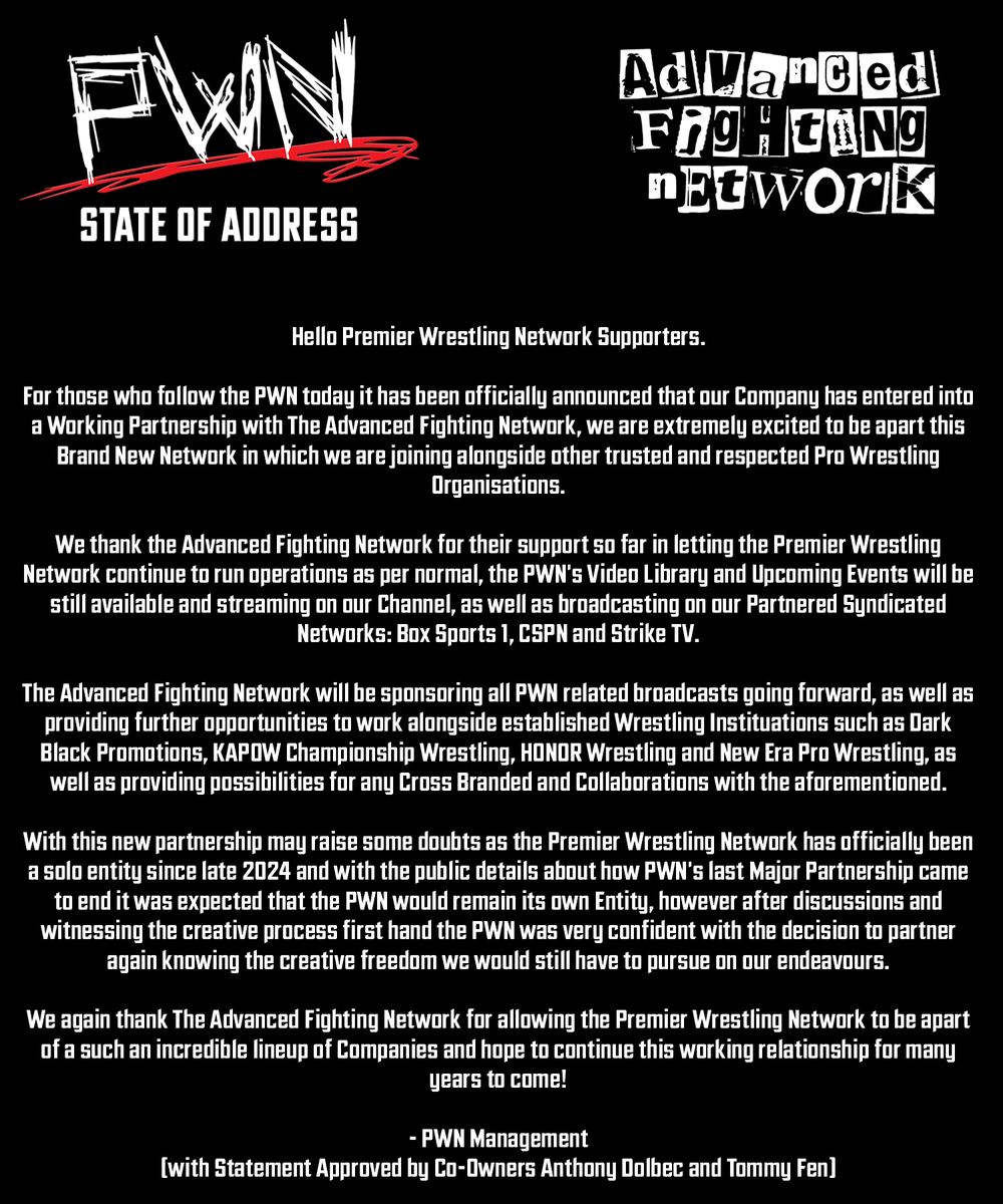 Premier Wrestling Network tweet media