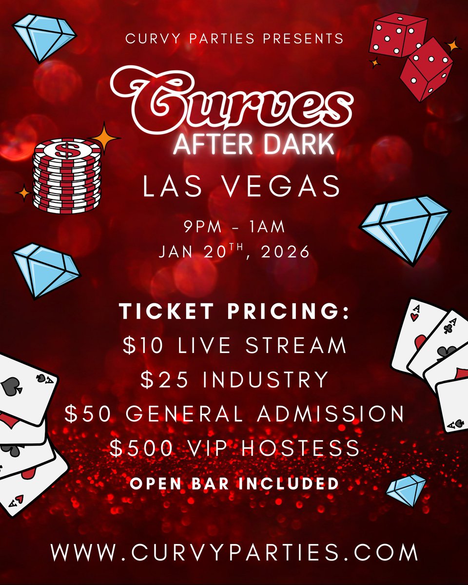 Don't miss me shaking my ass live in Vegas Jan 20th 🎟️ curvyparties.com 

<a href="/curvyparties/">Curvy Parties</a>
<a href="/bbwstripnight/">BBW Strip Night™</a>
@bevr_io 
<a href="/Blush_Erotica/">Blush Erotica - AVN Jan 19-25</a>
@blusheroticavr
@spankysonline
@vrfatties
@girlsgonewireless