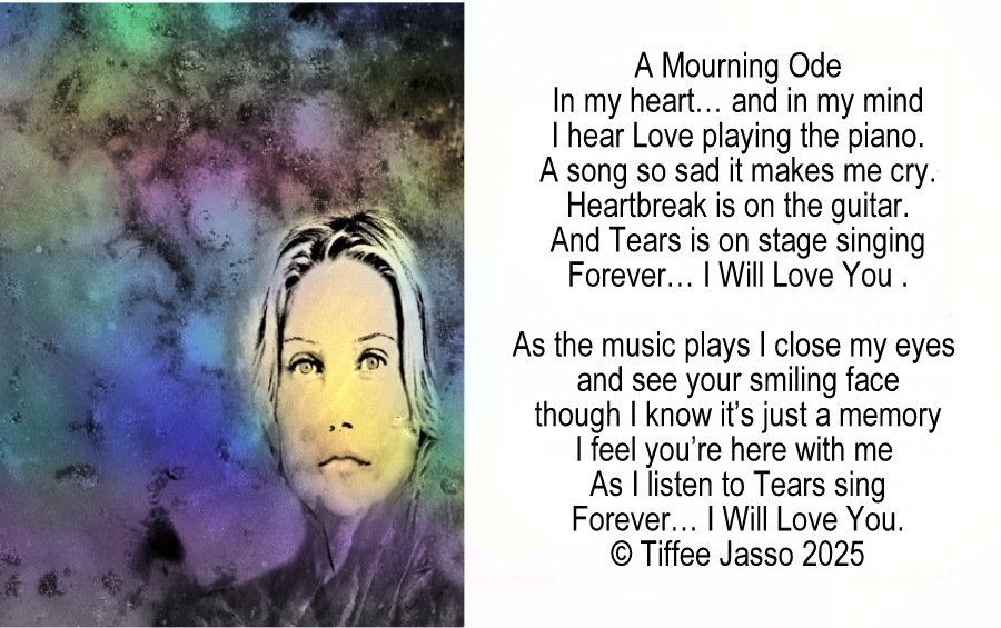 A rewrite of one of my journal entries that I wrote years back when I was ill. Now I dedicate this to my husband's memory. He died in July from being left without oxygen in a hospital &amp; Carbon Monoxide poisoning.  We were together 63 1/2 years. I miss him.