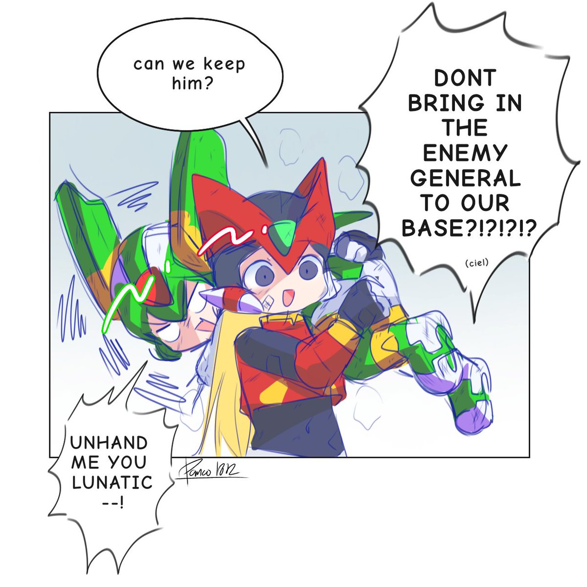 Panco_1812's tweet image. Today's Rockman Zero progress is taking home one birdy