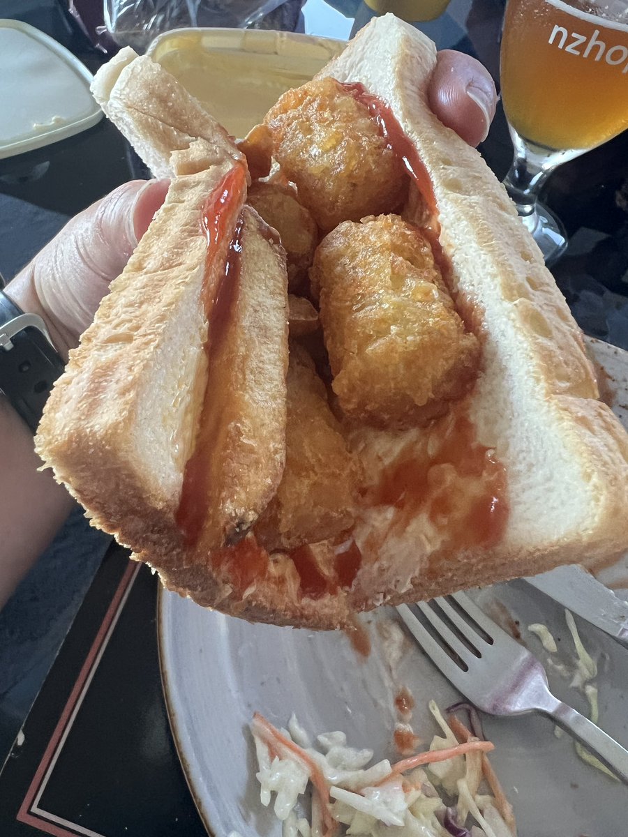 Basic chicken burgers and a chip butty for dinner.