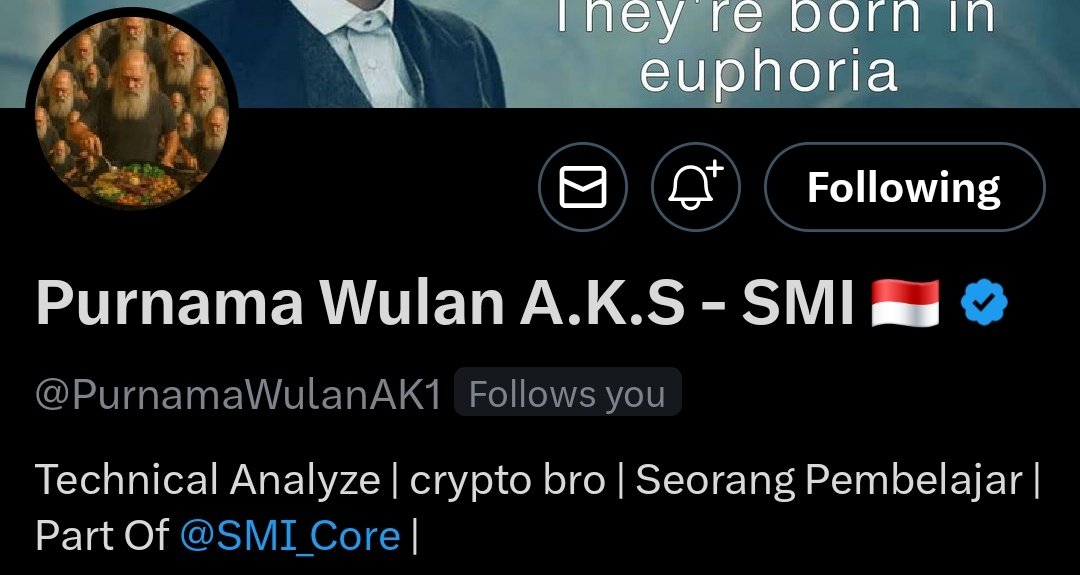 anjriitttt aku difollow mas purrr 😭😭😭 terima kasih <a href="/PurnamaWulanAK1/">Purnama Wulan A.K.S - SMI 🇮🇩</a> walaupun $rick kmrin sempet rug, tp sinyal2 kamu yg lain gacorrrr. aku untung gede jg dr sinyal kamu.
semoga cepet kembali di twt yaaa. gausah dengerin kata2 orang caper. banyak yg nungguin km balikkk