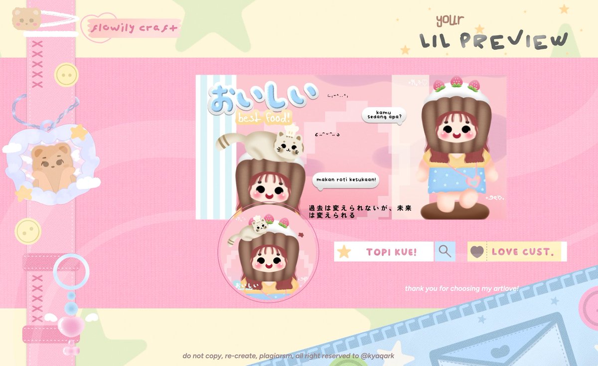 ossaika's tweet image. Help repost, thankchu 🫰🏻

Aku ada ready stock layout wabis iaa, price 20k/each dan udah free retext, bisa langsung dijemput di dm @kyaqark 🩷

#zonauang