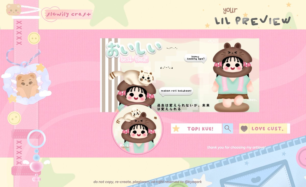 ossaika's tweet image. Help repost, thankchu 🫰🏻

Aku ada ready stock layout wabis iaa, price 20k/each dan udah free retext, bisa langsung dijemput di dm @kyaqark 🩷

#zonauang