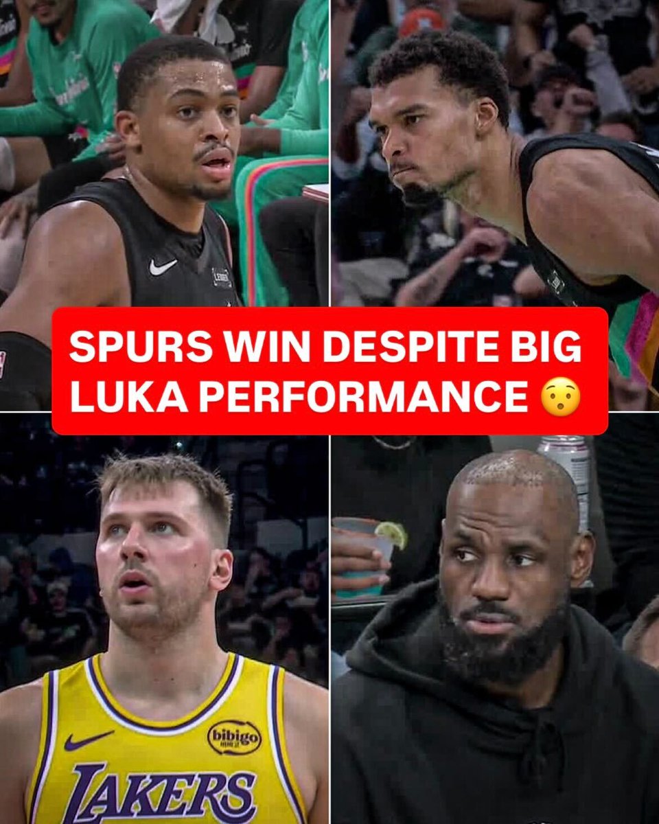 Keldon Johnson with 27 points off the bench to power the Spurs over the Lakers 🔥
Luka dropped 38/10/10 in the loss.