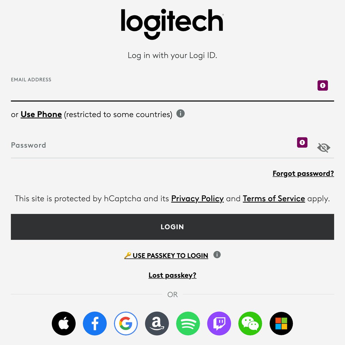 show me another company with this many login options
