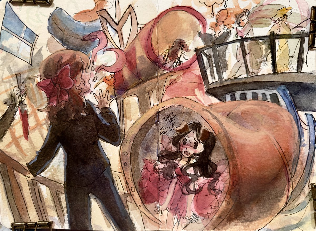 QQ_Tiny's tweet image. In my dream, all dogs became humans and revealed that they had human minds all along. In revenge for us treating them as pets, the dog-people hunted us down. I played evil shoots and ladders to escape the dog-people. I pretend to be a dog-person dancer wearing a red tutu. Slay