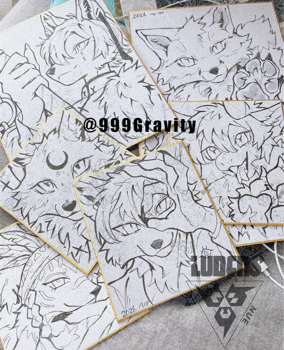 JMoF2026に出す色紙！塗っていくぞ♡