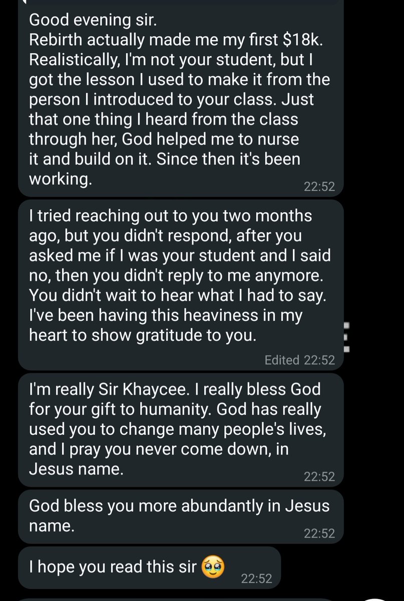 sirkhaycee's tweet image. 67/118 wins 🧵🪡

Frame 1, when I received his dm, I was like... wow! Even till now, I'm still wowed! $18k just by making moves... 

Frame 2, the takeaway here is that this lad is just 19...

Frame 3 &amp;amp; Frame 4, the art of web3 business.

Burst your head even more? Open thread...