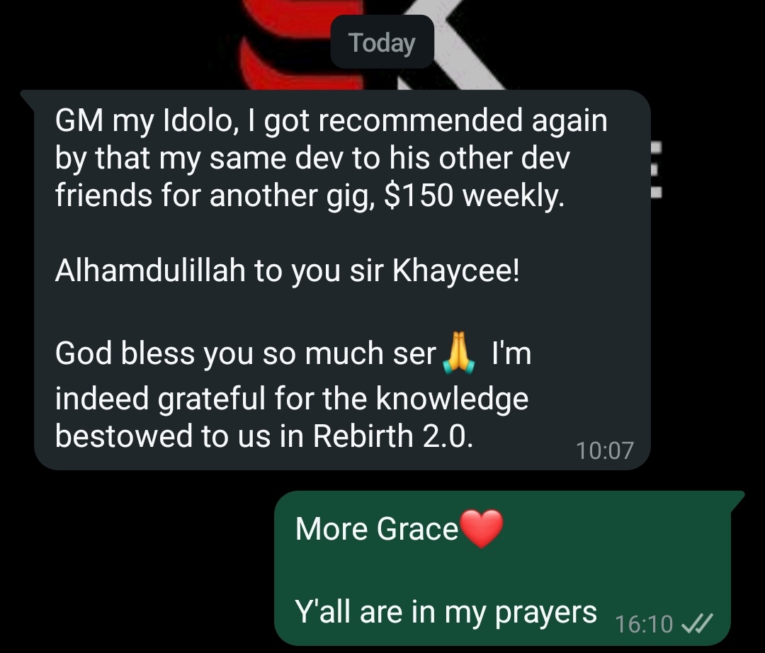 sirkhaycee's tweet image. 67/118 wins 🧵🪡

Frame 1, when I received his dm, I was like... wow! Even till now, I'm still wowed! $18k just by making moves... 

Frame 2, the takeaway here is that this lad is just 19...

Frame 3 &amp;amp; Frame 4, the art of web3 business.

Burst your head even more? Open thread...