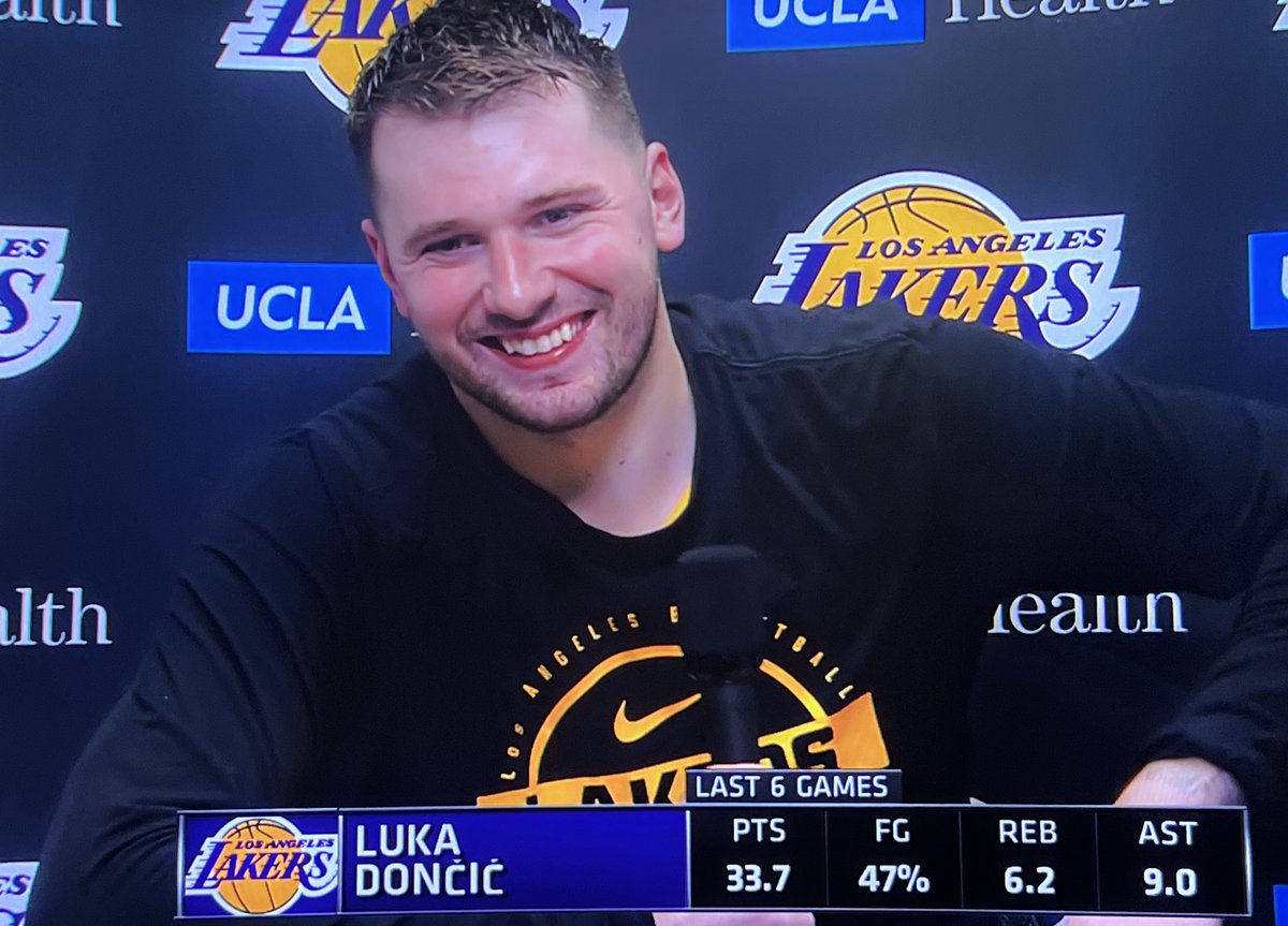 “It’s the first time that happened to me,. Honestly, it’s pretty amazing. A kid from Slovenia 🇸🇮 , just can only dream about that. I dreamt about being in the NBA. It’s pretty amazing. I really appreciate all the votes — it definitely hit me. It’s amazing.”

Luka on being first.